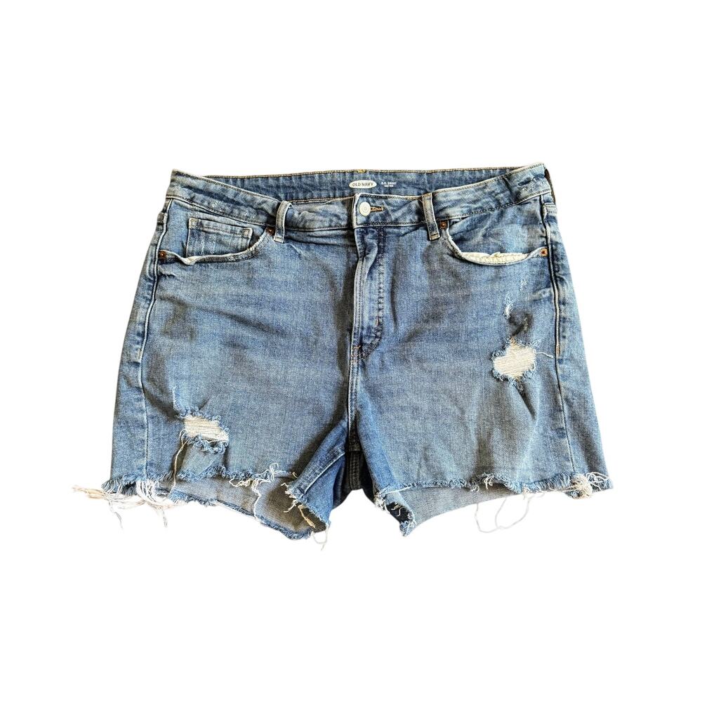 Old Navy OG High Rise Distressed Cut Off Sz 16